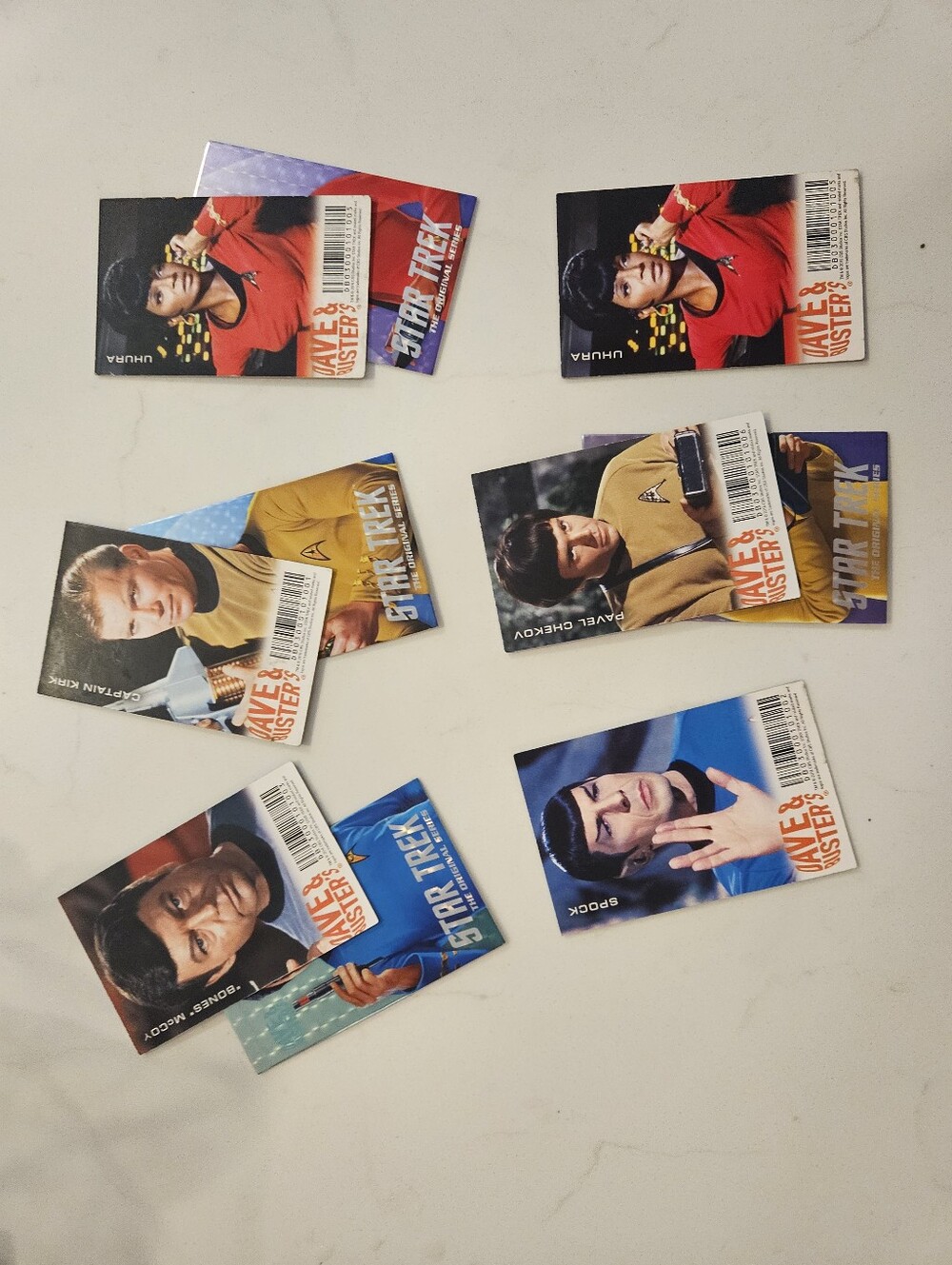 Star Trek Original Series Collectible Trading Cards - Blue & Gold